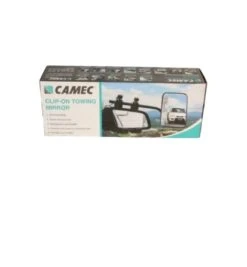 PAIR OF CAMEC CLIP ON CARAVAN TOWING MIRRORS REGULAR GLASS UNIVERSAL 040657