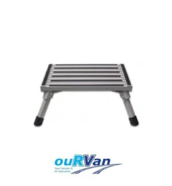 CAMEC ALUMINIUM PORTABLE STEP FOLDING FOLD UP CARAVAN RV CAMPING NON SLIP 041599