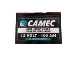 CAMEC 100AH AGM DEEP CYCLE BATTERY 26 MONTH WARRANTY AUSTRALIA WIDE 042885