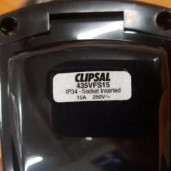 CLIPSAL 240V 15AMP IP34 BLACK POWER INLET CARAVAN 500-03021 435VFS15 -RV Accessories Store 112562252073 2