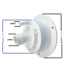 CARAVAN LOCKABLE WATER FILLER WITH CAP WITH KEYS WHITE 25MM HOSE 800-00900 COAST -RV Accessories Store 112590919056 2