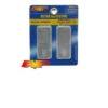 AP AUTO LAMPS WHITE REFLECTOR PAIR AP80035 STICK ON CARAVAN TRAILER RETRO
