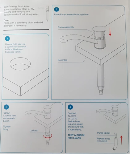 CAMEC CARAVAN CHROME HAND PUMP 043156 BRASS HIGH QUALITY JAYCO TROJAN CAMPER 5 CAMEC CARAVAN CHROME HAND PUMP 043156 BRASS HIGH QUALITY JAYCO TROJAN CAMPER - Image 5