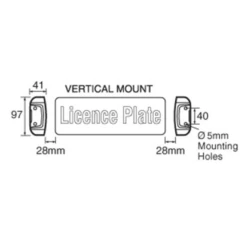 NARVA 90862BL 10-30V MODEL 8 LED LICENCE PLATE LAMP CHROME -RV Accessories Store 12 47f34e62 002e 43e4 8628 9bc34ea70890