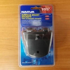 NARVA 81160BL SURFACE MOUNT ACCESSORY SOCKET TWIN BLACK ACCESSORY CARAVAN -RV Accessories Store 12 53999705 4204 4208 ab2f e0f31c05d771
