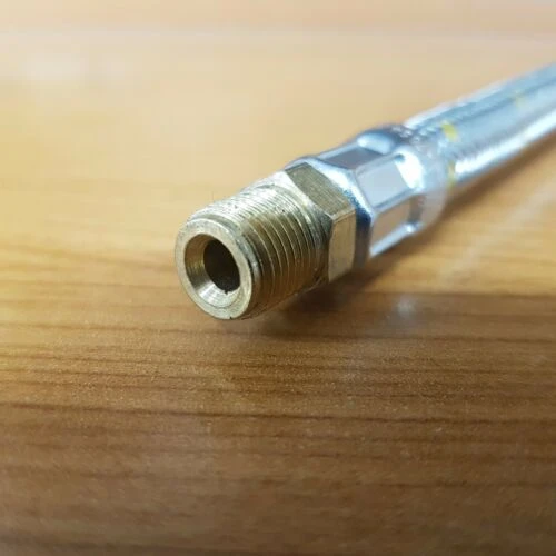 BRAIDED GAS PIGTAIL REGULATOR KIT CHANGEOVER TWIN CYL POL 1/4 INV FLARE 450MM - 51-HTFP14I450 KIT 4 BRAIDED GAS PIGTAIL REGULATOR KIT CHANGEOVER TWIN CYL POL 1/4 INV FLARE 450MM - 51-HTFP14I450 KIT - Image 4