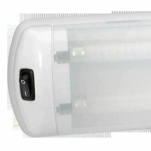 NARVA 87430 12V 8W TWIN FLUORESCENT INTERIOR LAMP OFF / ON SWITCH CARAVAN RV 2 NARVA 87430 12V 8W TWIN FLUORESCENT INTERIOR LAMP OFF / ON SWITCH CARAVAN RV - Image 2
