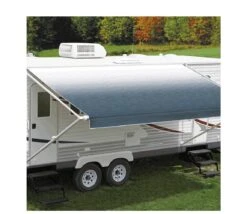 CAREFREE 12FT BLUE SHALE FADE ROLL OUT AWNING (NO ARMS). FF126C00HM 200-36420
