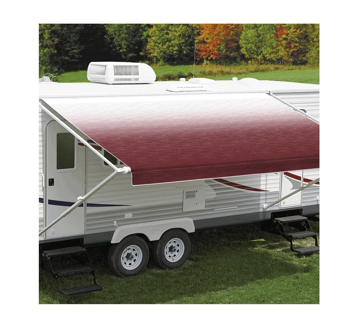 CAREFREE 11FT BURGUNDY SHADE FADE ROLL OUT AWNING (NO ARMS). FF116A00HM 1 CAREFREE 11FT BURGUNDY SHADE FADE ROLL OUT AWNING (NO ARMS). FF116A00HM