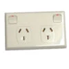 240V DOUBLE POLE DOUBLE POWER POINT SHALLOW PLATE
