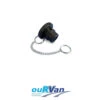 CARAVAN GAS BBQ BAYONET DUST COVER PLUG WITH CHAIN