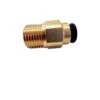 JG BRASS STRAIGHT 12MM X 1/2 NPT STR ADAPTOR. NC2726 800-02019