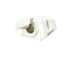 NARVA WHITE SURFACE MOUNT ACCESSORY SOCKET 81025WBL
