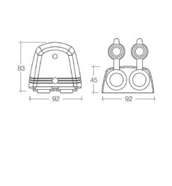 NARVA HEAVY DUTY SURFACE MOUNT TWIN MERIT/ENGEL TYPE SOCKETS 81166BL -RV Accessories Store 81166BL Heavy DutyTwinSurfaceMountMeritEngelTypeSockets02