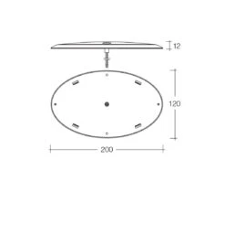NARVA SATURN ULTRA SLIM 9-33V LED INTERIOR LIGHT 87516 -RV Accessories Store 87516 9 33VOvalSaturnOvalL.E.DInteriorLampwithTouchSensitive04