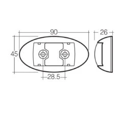NARVA 10-33V AMBER LED FRONT END OUTLINE MARKER LIGHT WITH WHITE HOUSING 91424WBL -RV Accessories Store 91424WBL 10 33VOLTMODEL14LEDSIDEMARKEREXTERNALCABINORFRONTENDOUTLINEMARKERLAMP02