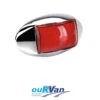 MODEL 14 LED REAR END OUTLINE MARKER LAMP RED WITH CHROME BASE 10-30 VOLT 91434CBL
