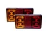 AP LED RECTANGLE TRAILER LAMP 12V TWIN PACK AP10003 CARAVAN RV