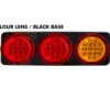WHITEVISION REAR COMBINATION LED STOP/TAIL/INDICATOR LIGHT BLACK BASE CRL350LEDB