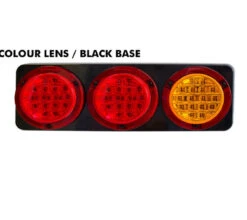 WHITEVISION REAR COMBINATION LED STOP/TAIL/INDICATOR LIGHT BLACK BASE CRL350LEDB