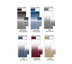 CAREFREE 11FT BURGUNDY SHADE FADE ROLL OUT AWNING (NO ARMS). FF116A00HM 6 CAREFREE 11FT BURGUNDY SHADE FADE ROLL OUT AWNING (NO ARMS). FF116A00HM -RV Accessories Store Carefreeawningcolourchart
