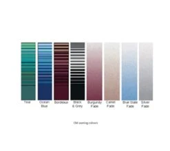 CAREFREE 11FT BURGUNDY SHADE FADE ROLL OUT AWNING (NO ARMS). FF116A00HM 7 CAREFREE 11FT BURGUNDY SHADE FADE ROLL OUT AWNING (NO ARMS). FF116A00HM -RV Accessories Store Carefreeawningcolourchart OldColours