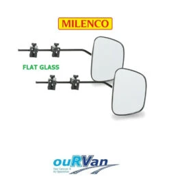 MILENCO GRAND AERO 3 EXTRA WIDE FLAT GLASS CARAVAN TOWING MIRROR M-2073