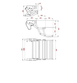 DOUBLE STEP WITH TREAD MANUAL PEDAL SILVER VAN-STEPDM545 -RV Accessories Store TAVAN STEPDM545 Doublestepmanual 03