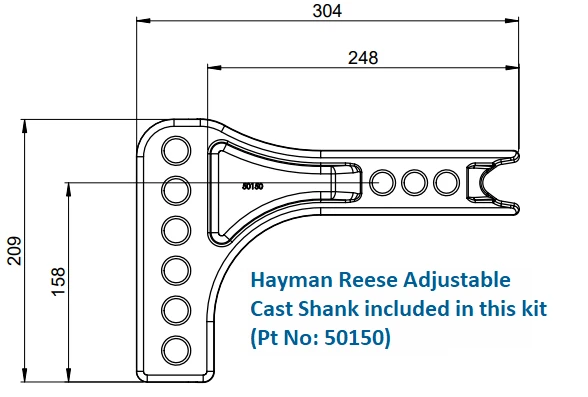 HAYMAN REESE 800BL CLASSIC 30" WEIGHT DISTRIBUTION KIT 78003F 2 HAYMAN REESE 800BL CLASSIC 30" WEIGHT DISTRIBUTION KIT 78003F - Image 2